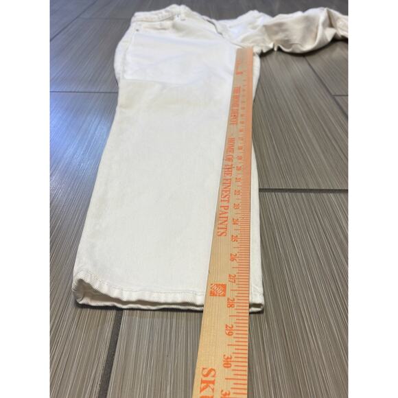 streetwear Old navy high rise O.G. Straight jeans sz 12 white denim stretch nwt - Picture 5 of 12